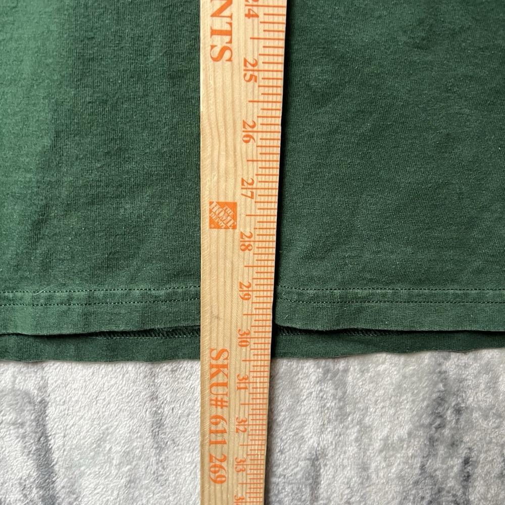 Vintage 90s Marvin the Martian Looney Tunes Alien T Shirt Warner Bros Green 2XL - Picture 3 of 5